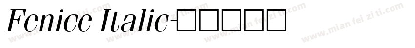 Fenice Italic字体转换